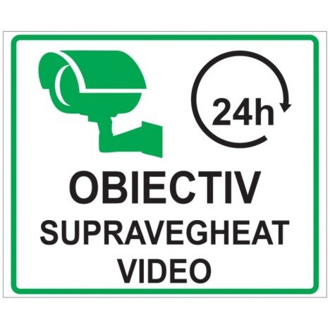 Obiectiv supravegheat video 24 ore